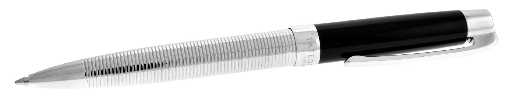 Lacca Ribbed Ball Point Pen wil Black Lacca Infill
