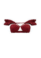 MULAN BIKINI TOP - WINE