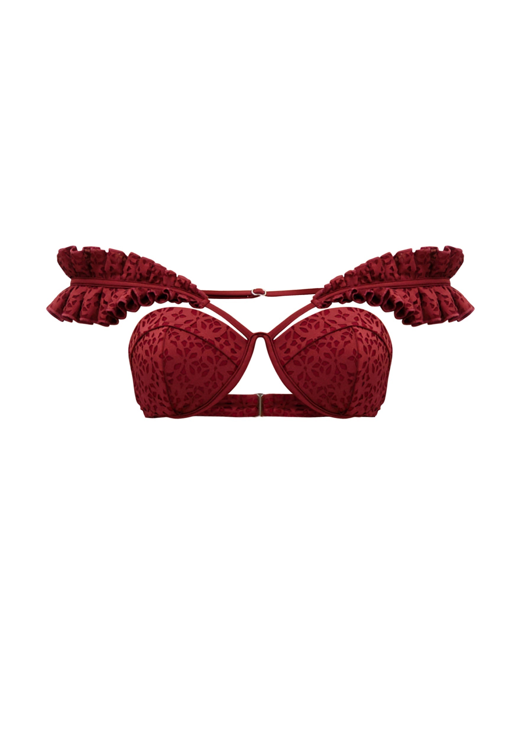 MULAN BIKINI TOP - WINE