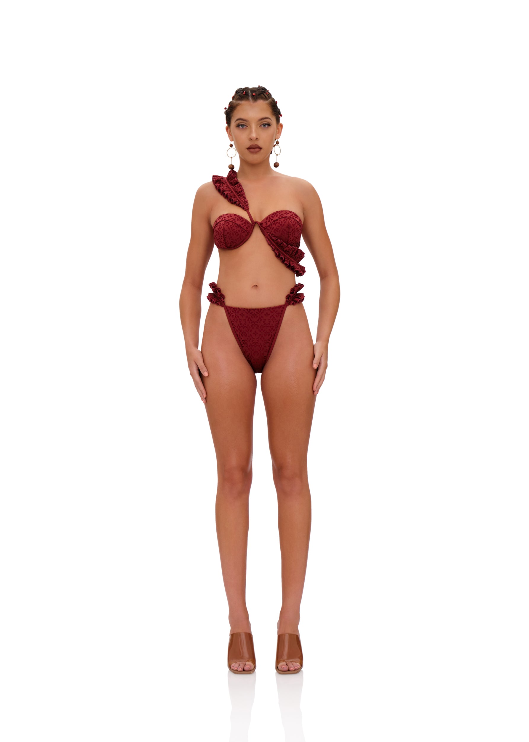 MULAN BIKINI BOTTOM - WINE
