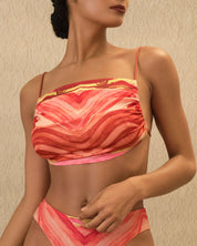 AIKO CROP TOP - SUNSET