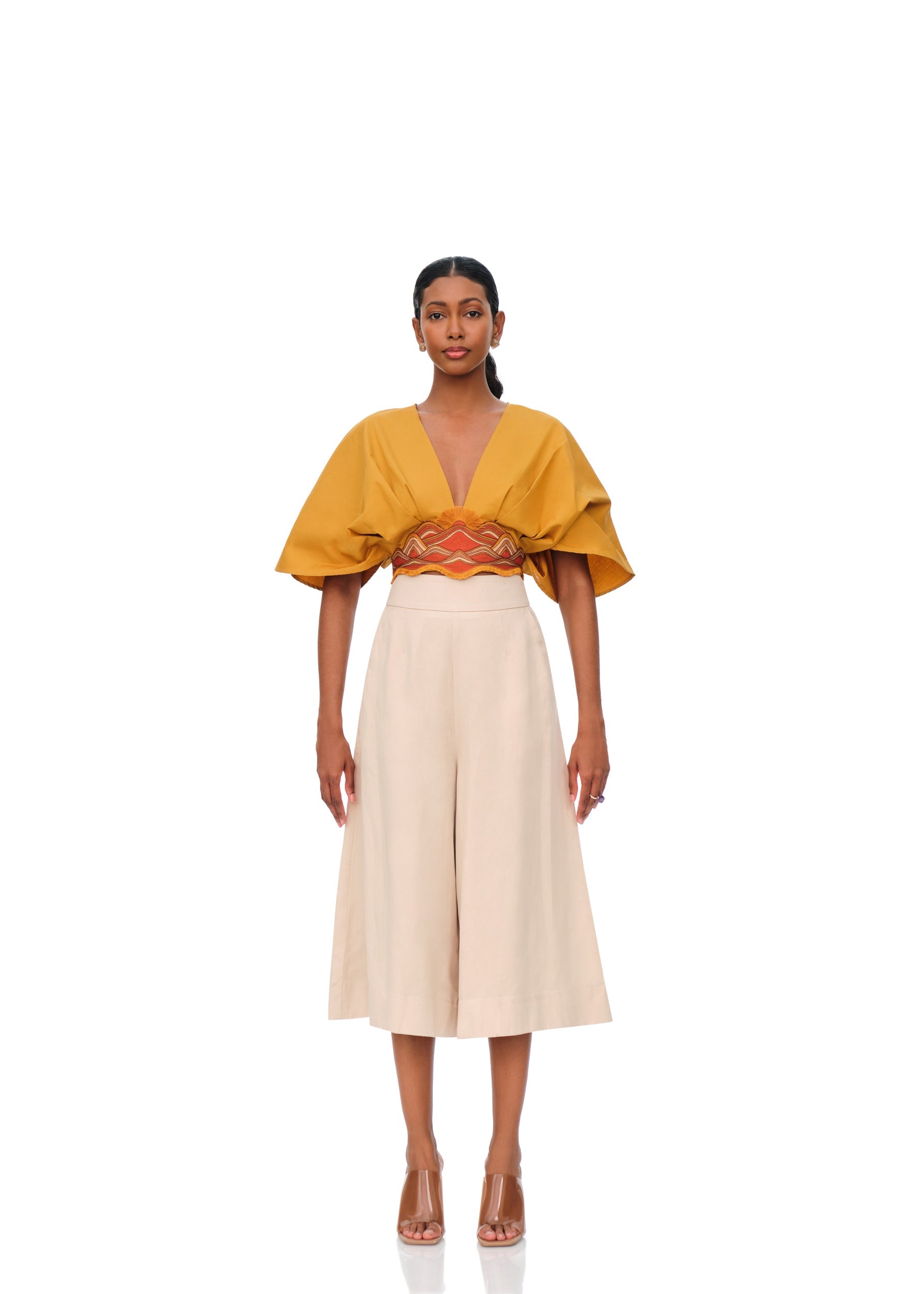 OLLA CROP TOP - MUSTARD