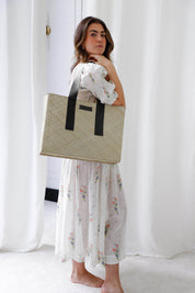Canvas & Black Anissa - Large Tote