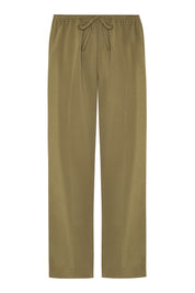 Aurelia Khaki Viscose Crepe Trouser