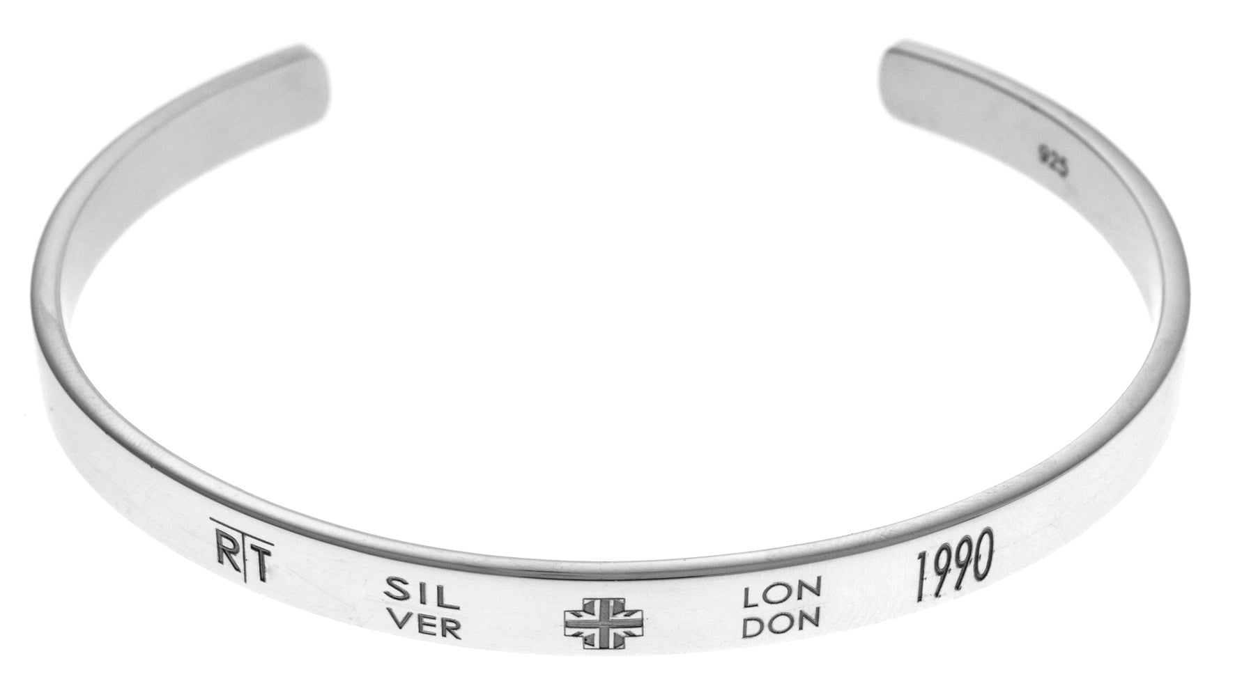 Classic Silver Logo Signature Bangle