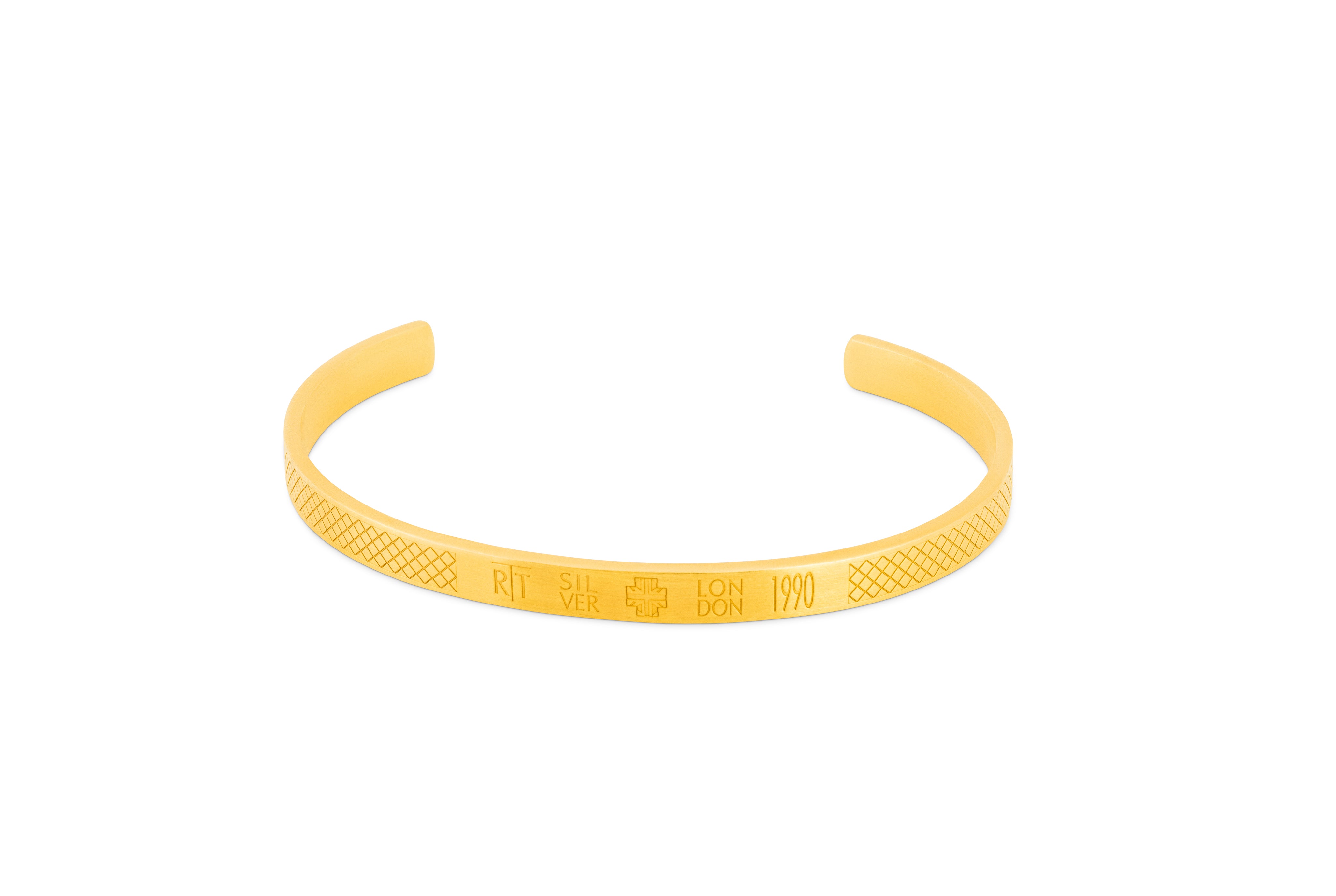 Yellow Gold Plated Hallmark Bangle Nuovo- Eco Friendly S