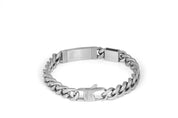 Tateossian Meccanico Carbon Matte Steel Bracelet in Stainless Steel (S Size)