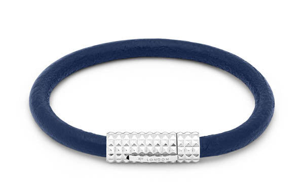 Stainless steel and leather bracelet L