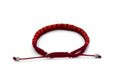 Tateossian Recycled Glass Beads Macrame Bracelet with Snake Knot (M-L Size)