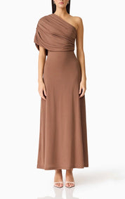Elliatt CURAAE Gizelle Maxi Dress - Brown Size S/UK8