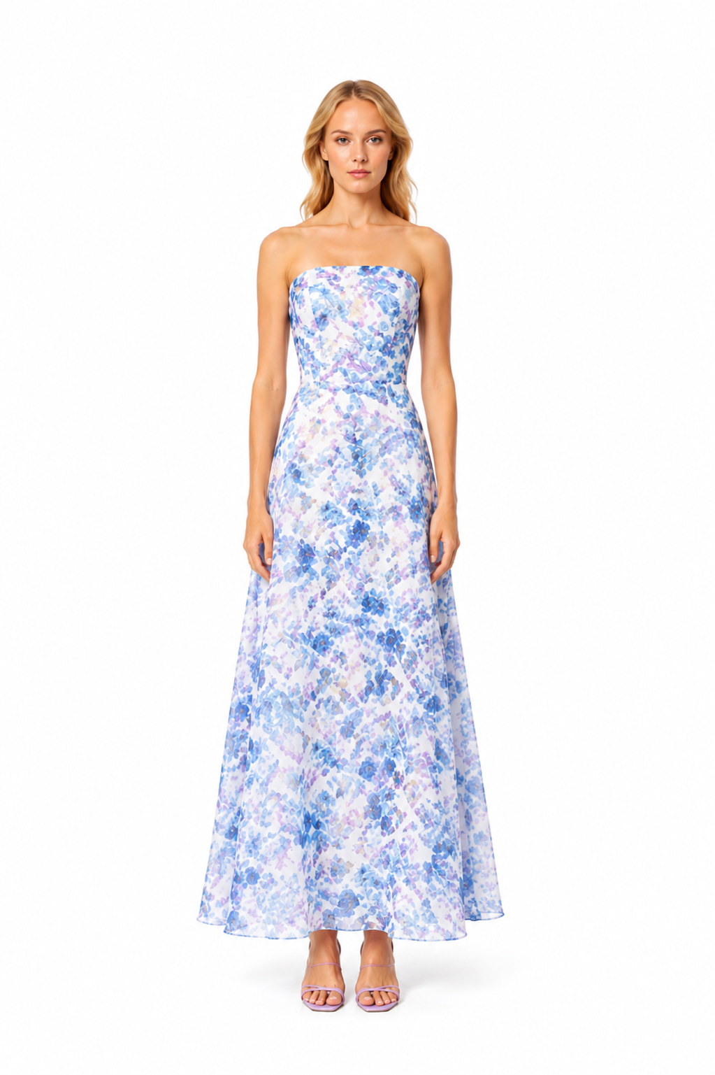 Elliatt Maxi Dress - Blue Multi Size M/UK10