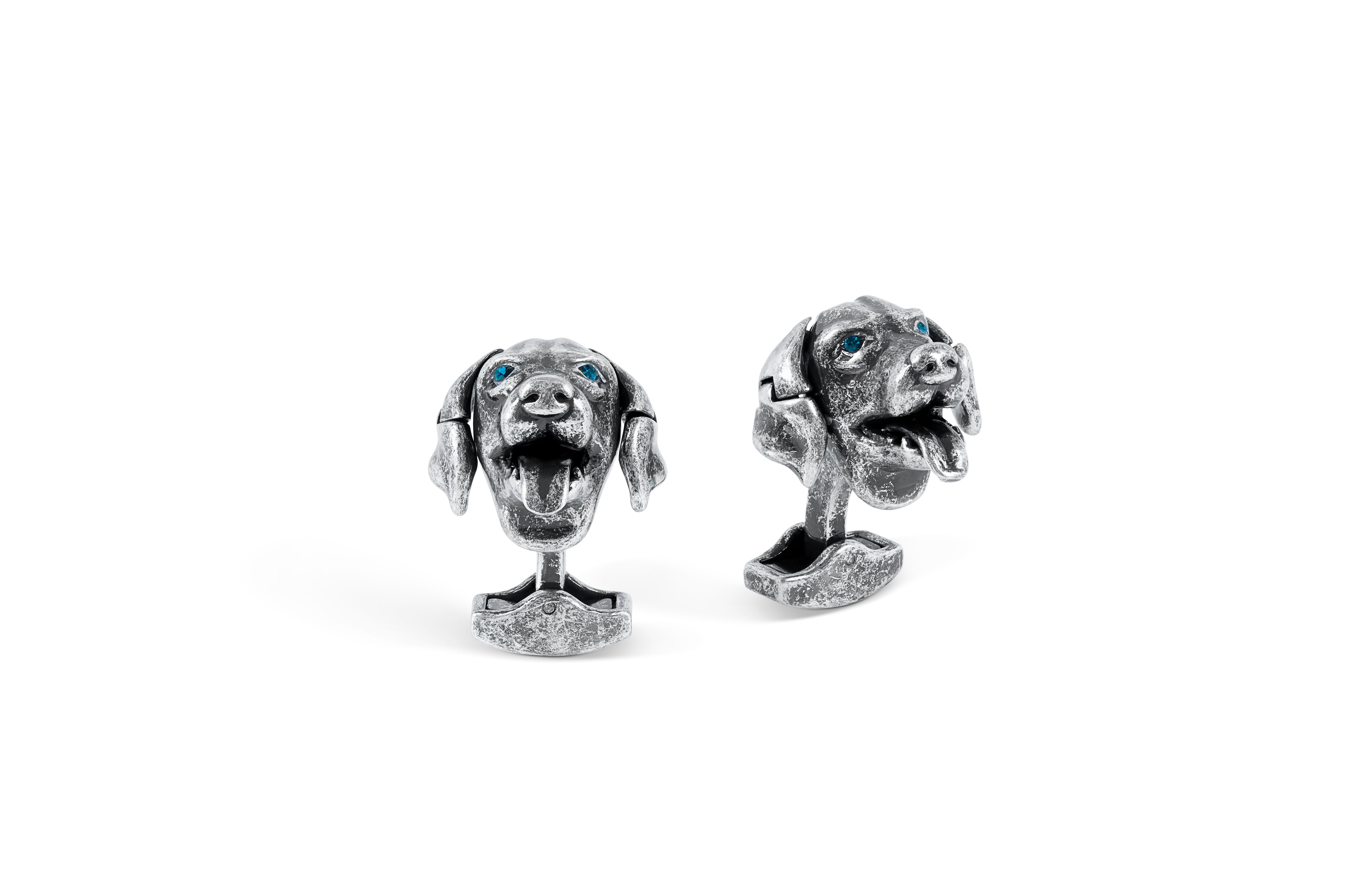 Tateossian Mechanical Labrador Dog Cufflinks