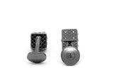 Tateossian Dice Cufflinks with Swarovski Black Diamond Elements