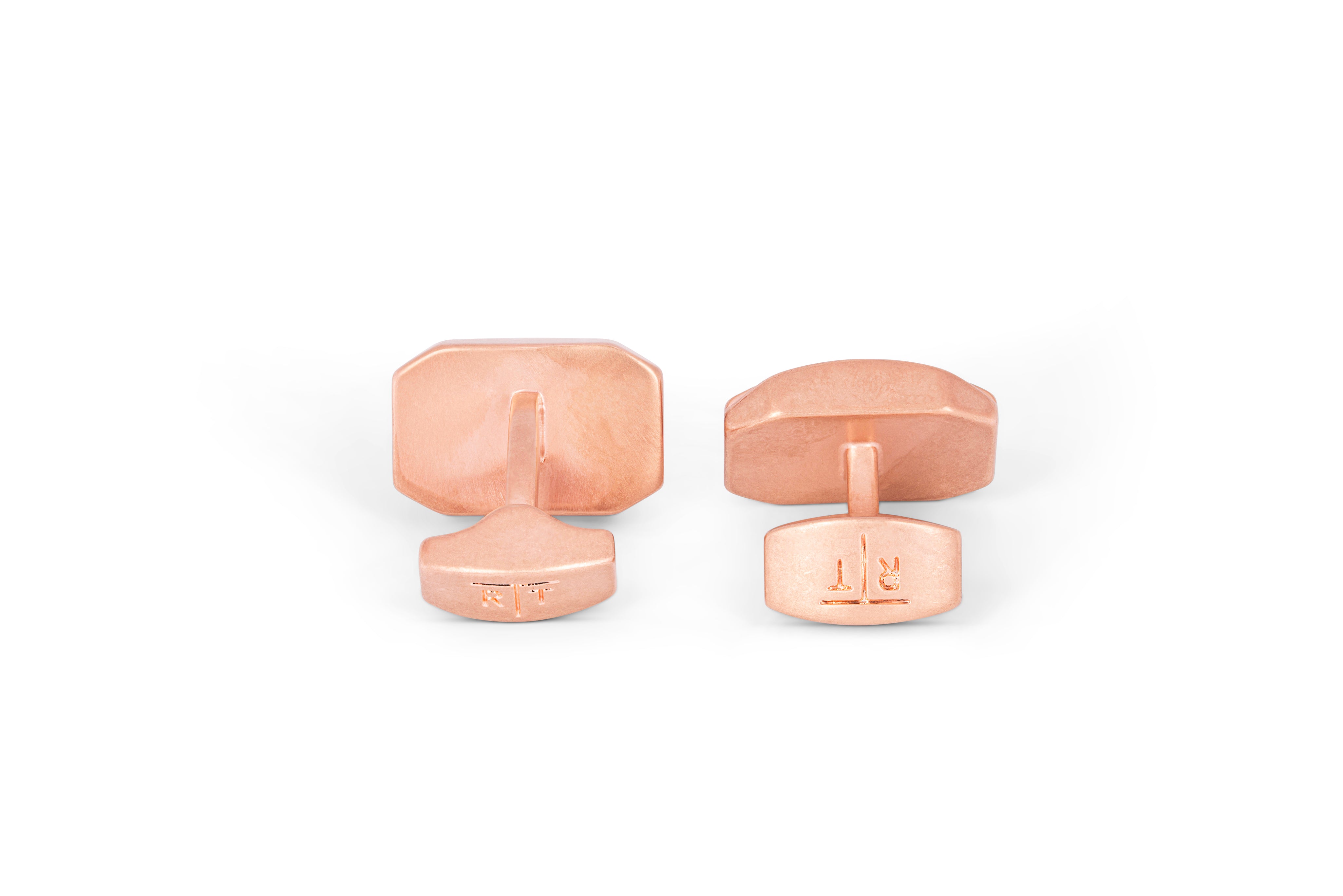 Tateossian Zen Moonlight Cufflinks in Rose Gold Colour