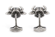 Tateossian Ox Mechanical Cufflinks With Green Swarovski Elements