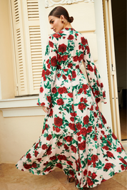 ALEXANDRA MIRO PINK ROSE GOWN