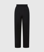 High Waisted Cropped Premium Cotton Cigarette Trouser