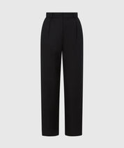 High Waisted Cropped Premium Cotton Cigarette Trouser