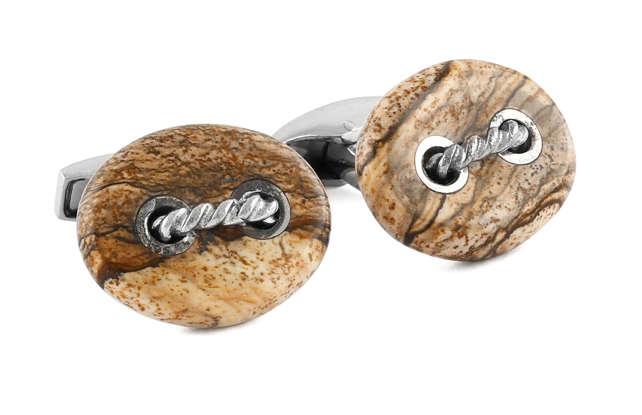 Sterling silver Marine Link cufflinks