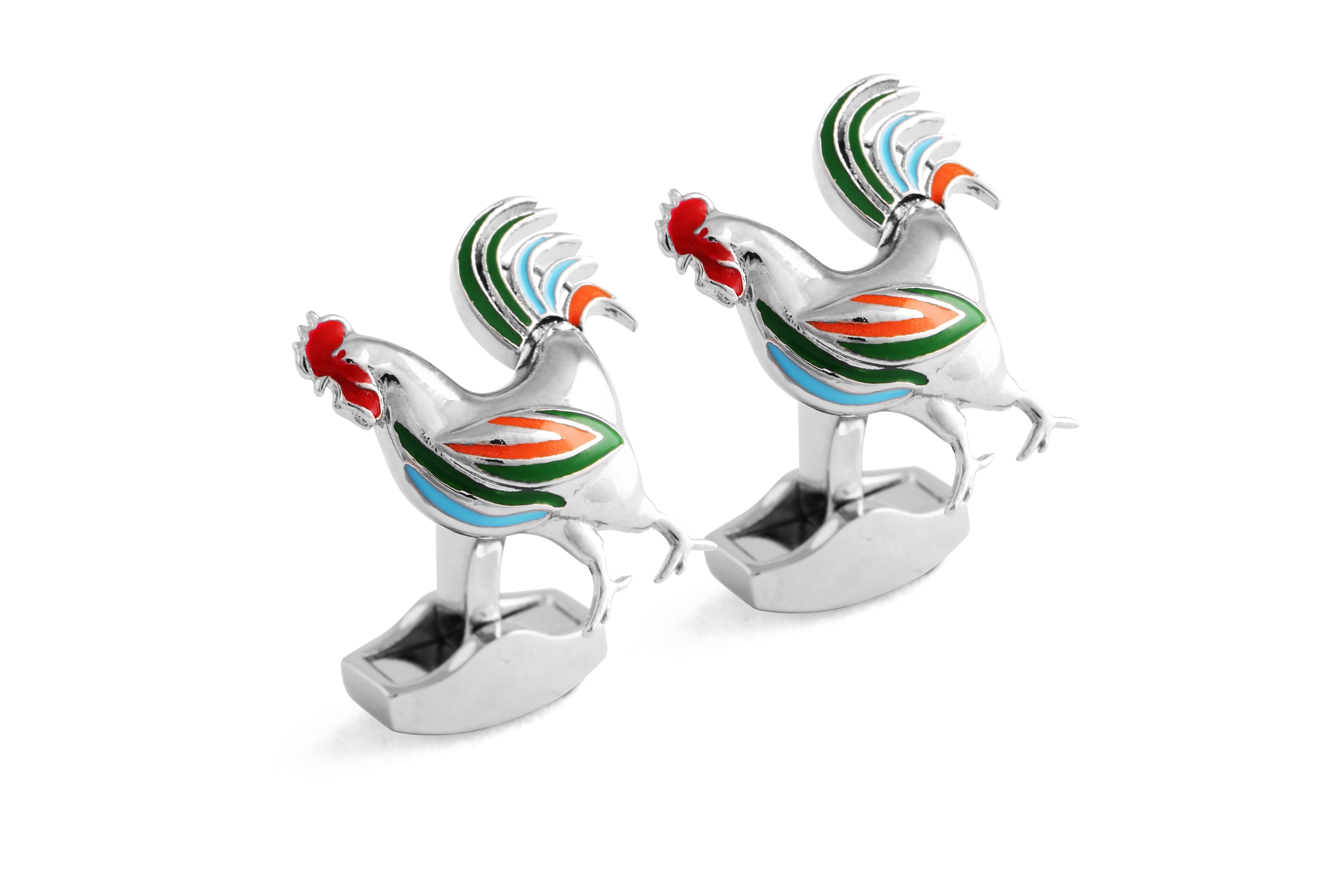 Mechanical Rooster Cufflinks