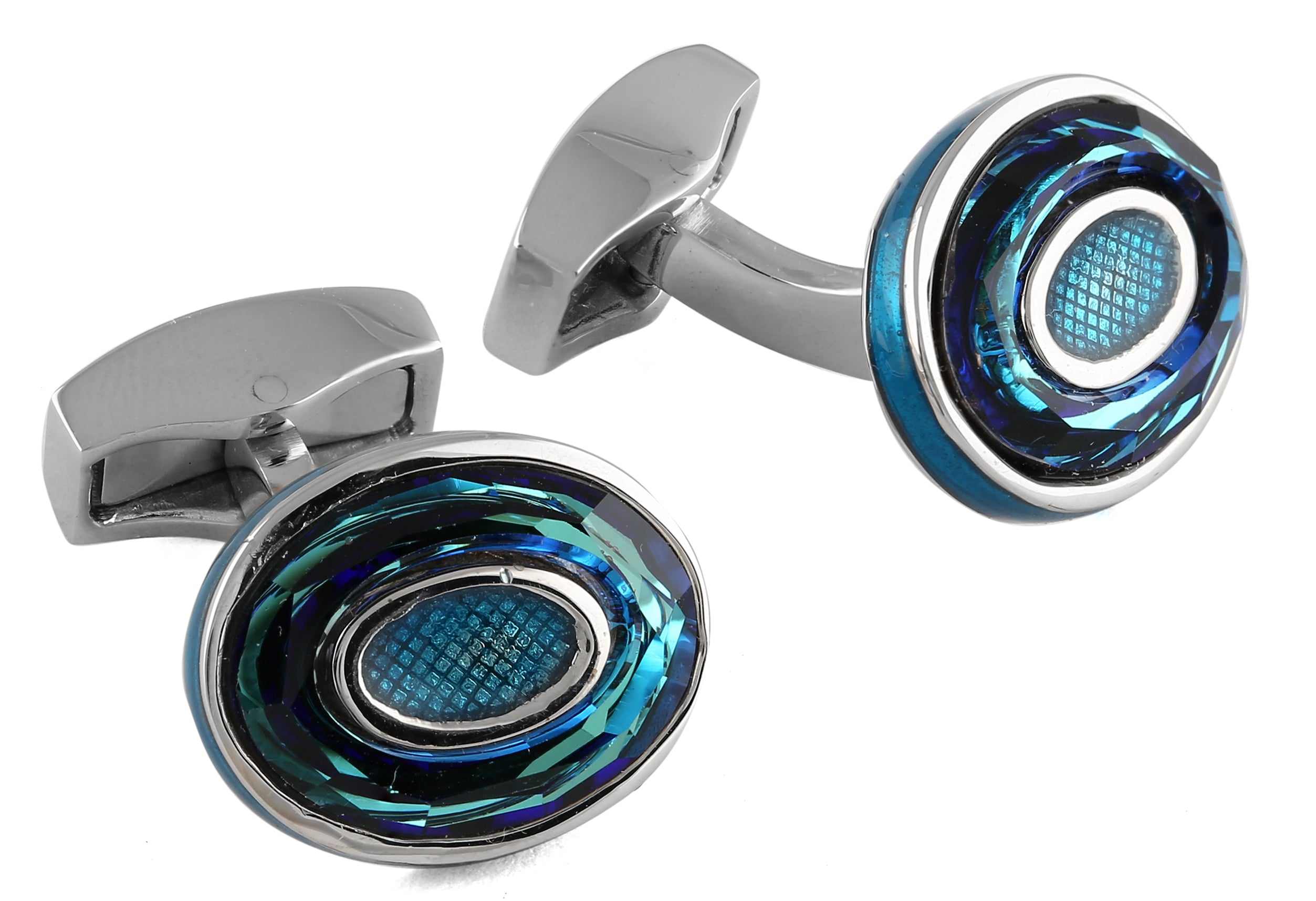 Swarovski crystal cufflinks