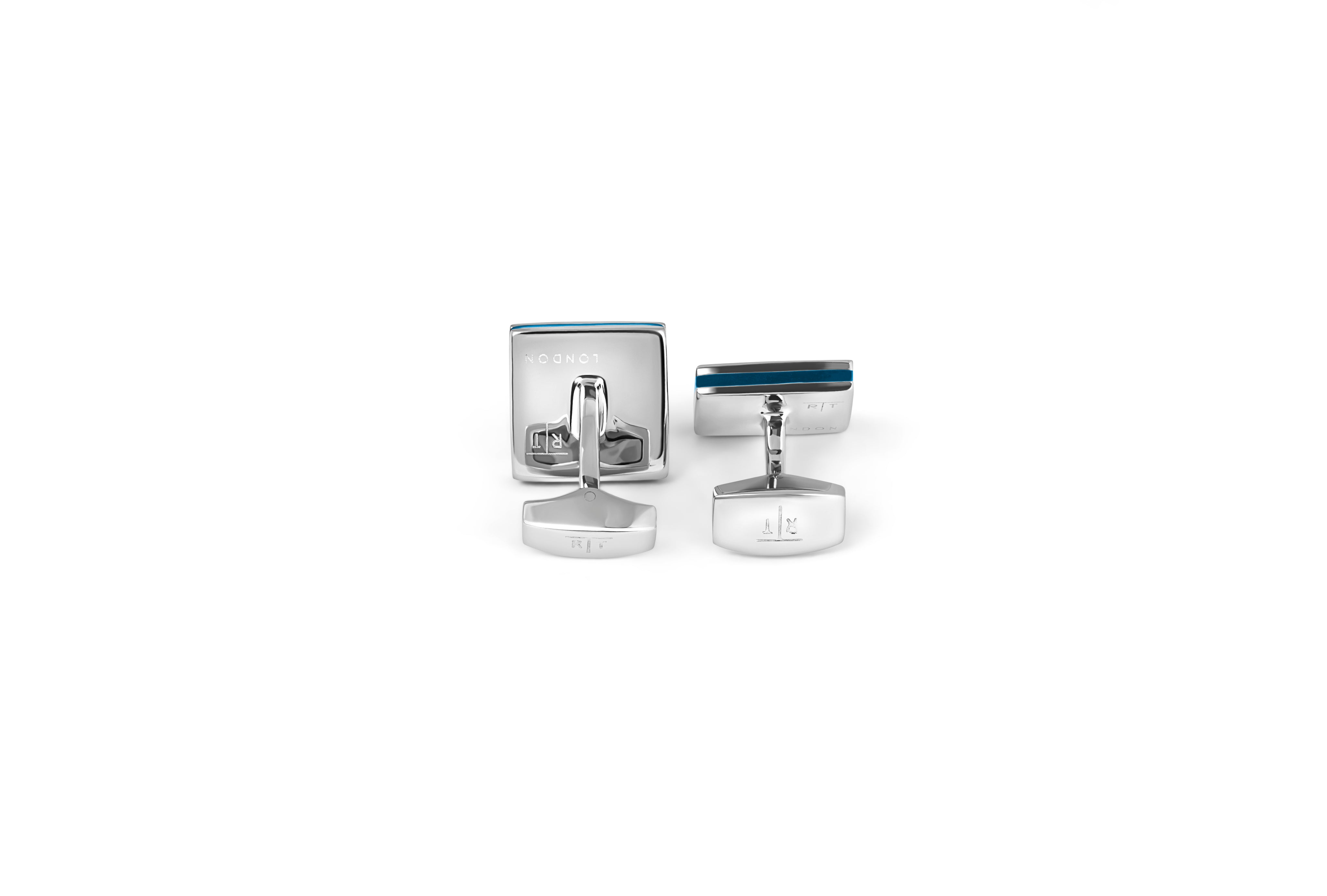 Tateossian Quadrato SW Cufflinks With Grey SWAROVSKI ELEMENTS & Rhodium Plated (Limited Edition)