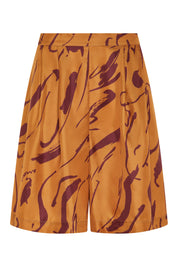 Carros Short Ochre Tide Silk Twill