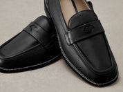 Charlotte Penny Loafers in Black Nappa