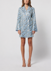 Elliatt Mini Dress - Blue Size M/UK10
