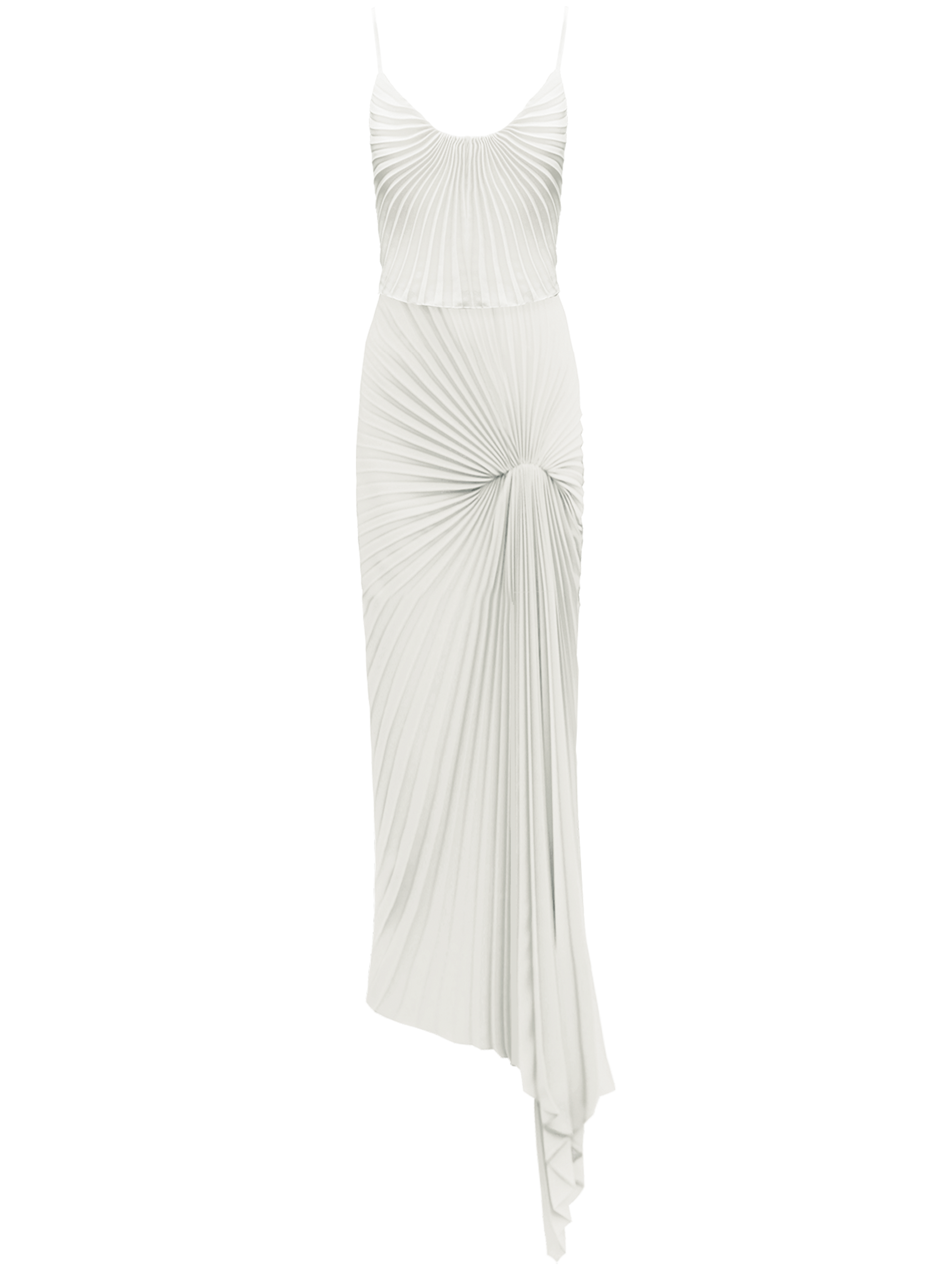 Georgia Hardinge Dazed Dress maxi floor length ivory strappy gown wedding white pleated sustainable bridal