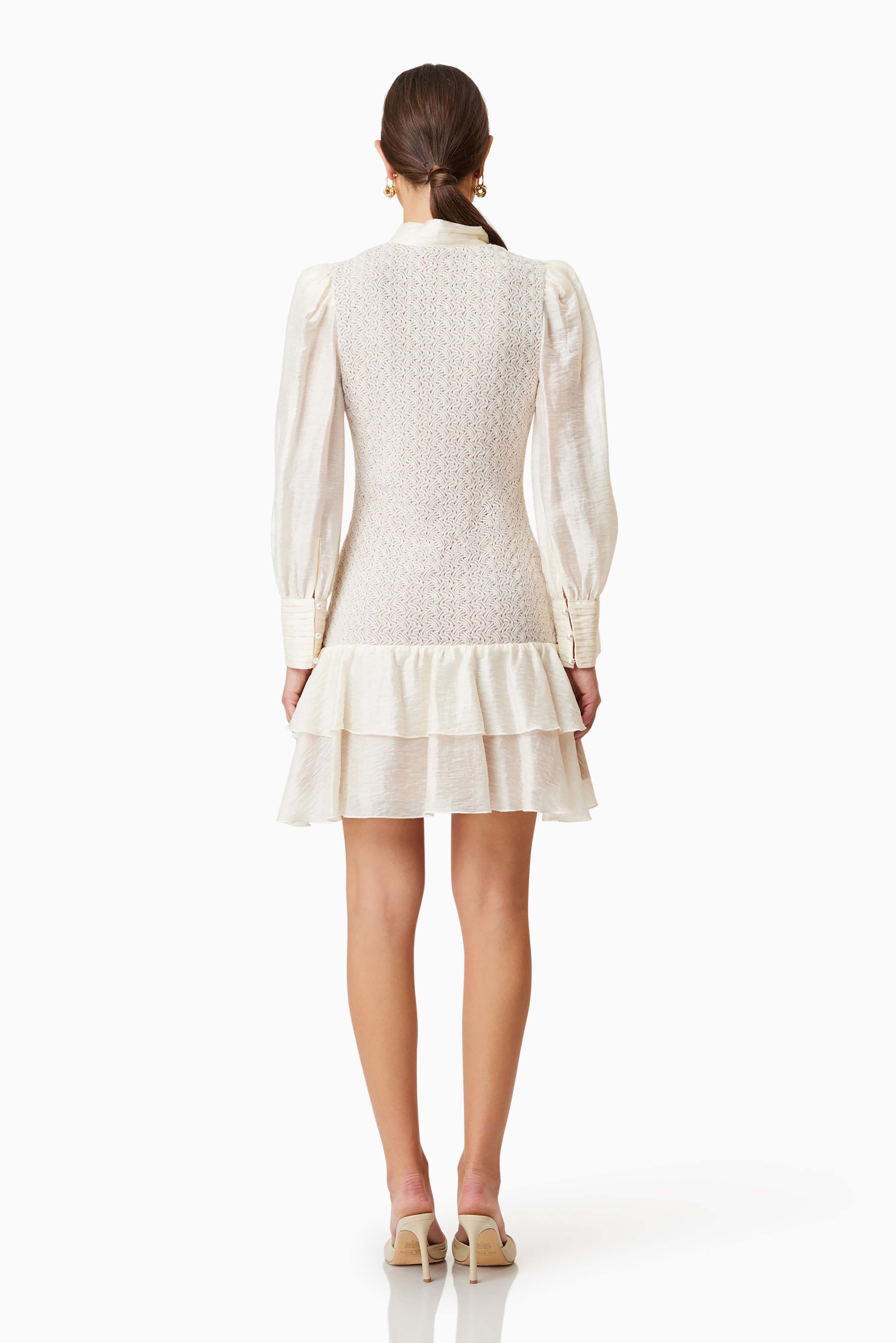 Elliatt Bella Day Dress - Ivory Size M/UK10