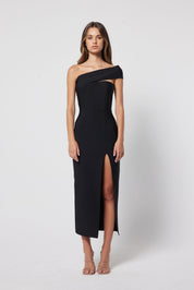 Elliatt Midi Dress - Black Size M/UK10