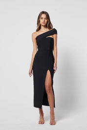 Elliatt Midi Dress - Black Size M/UK10
