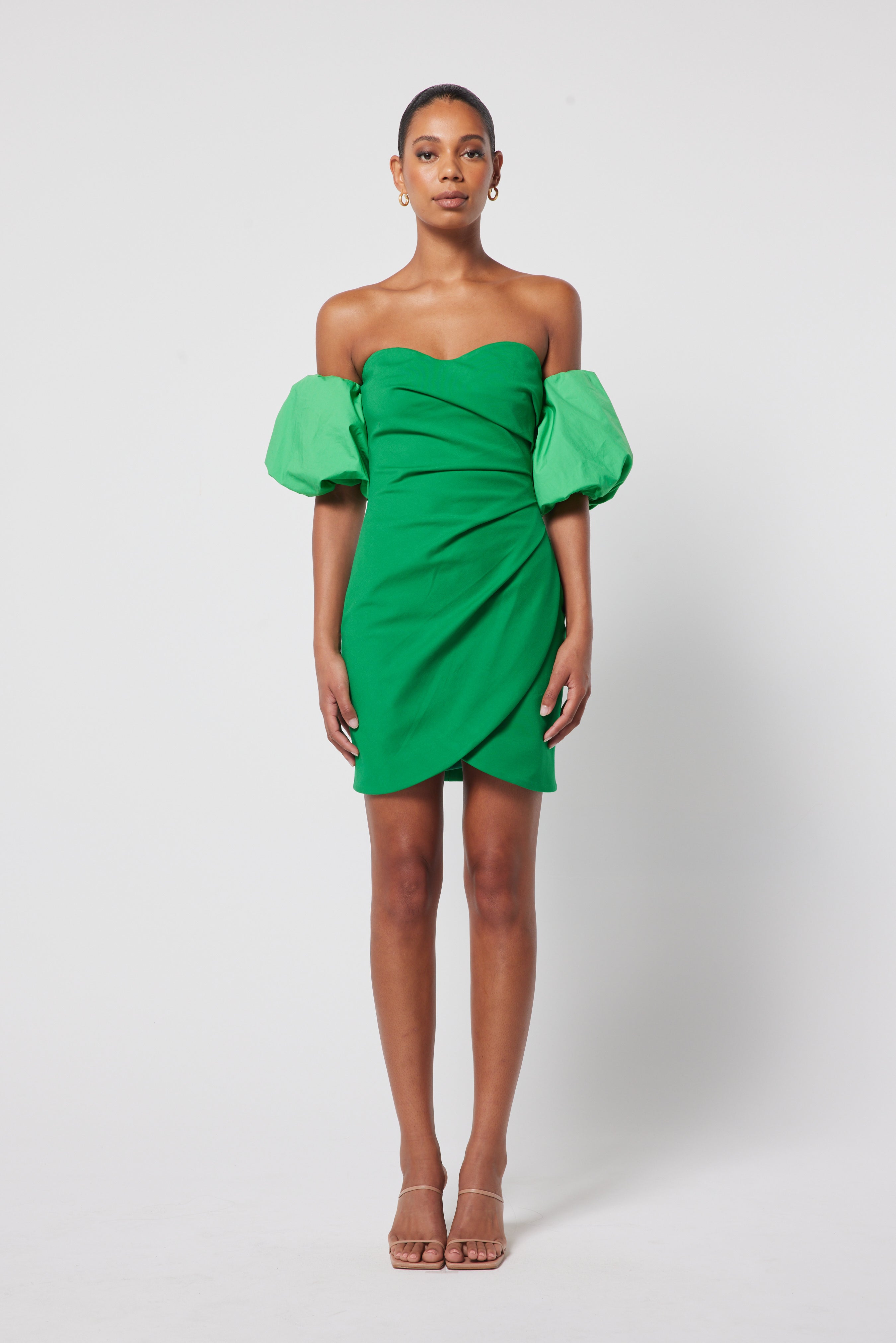 Elliatt Mini Dress - Green Size L/UK12