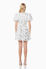 Elliatt Mini Dress - White Silver