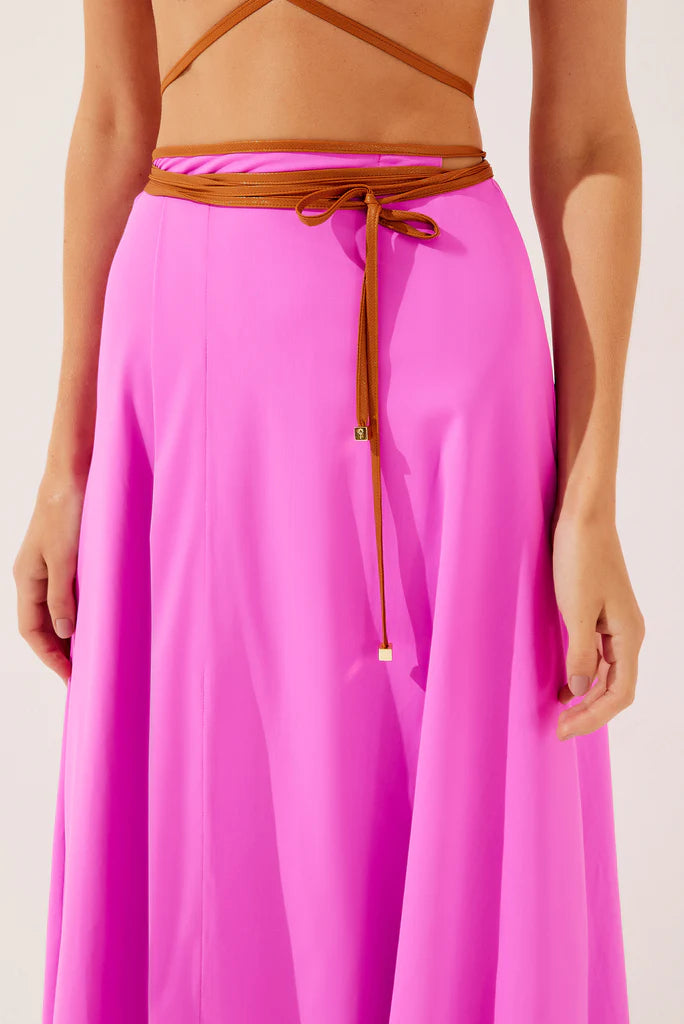 Lily Midi Skirt With Ties E4183A1303