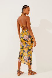 Agua de coco Orchid Garden Midi Skirt E4184A1254