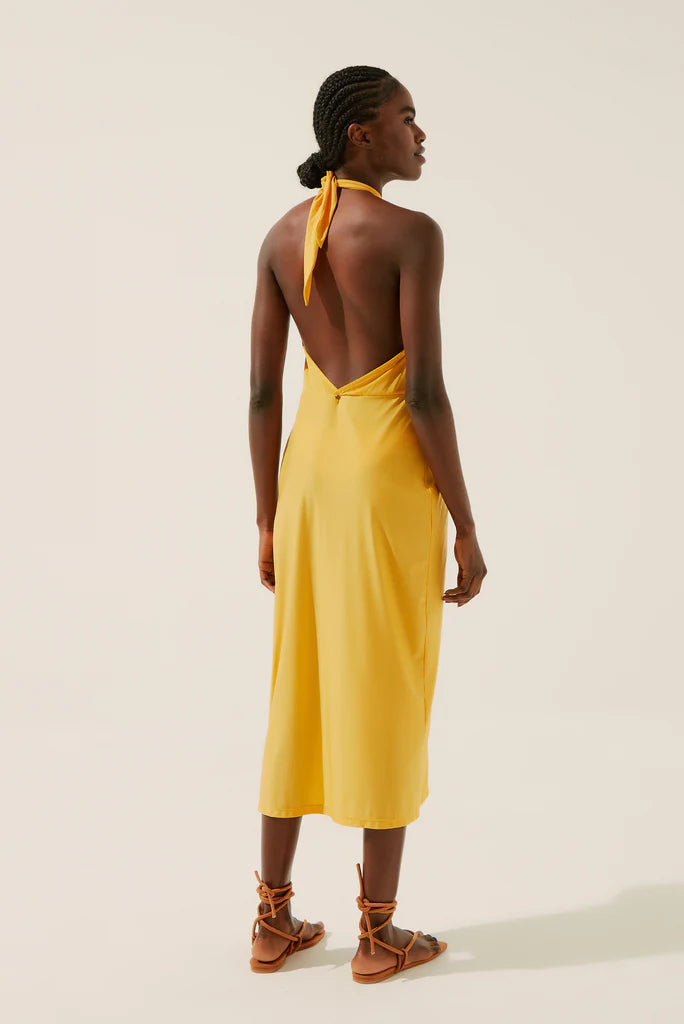 Sunflower Midi Dress With Ties E4186A1345