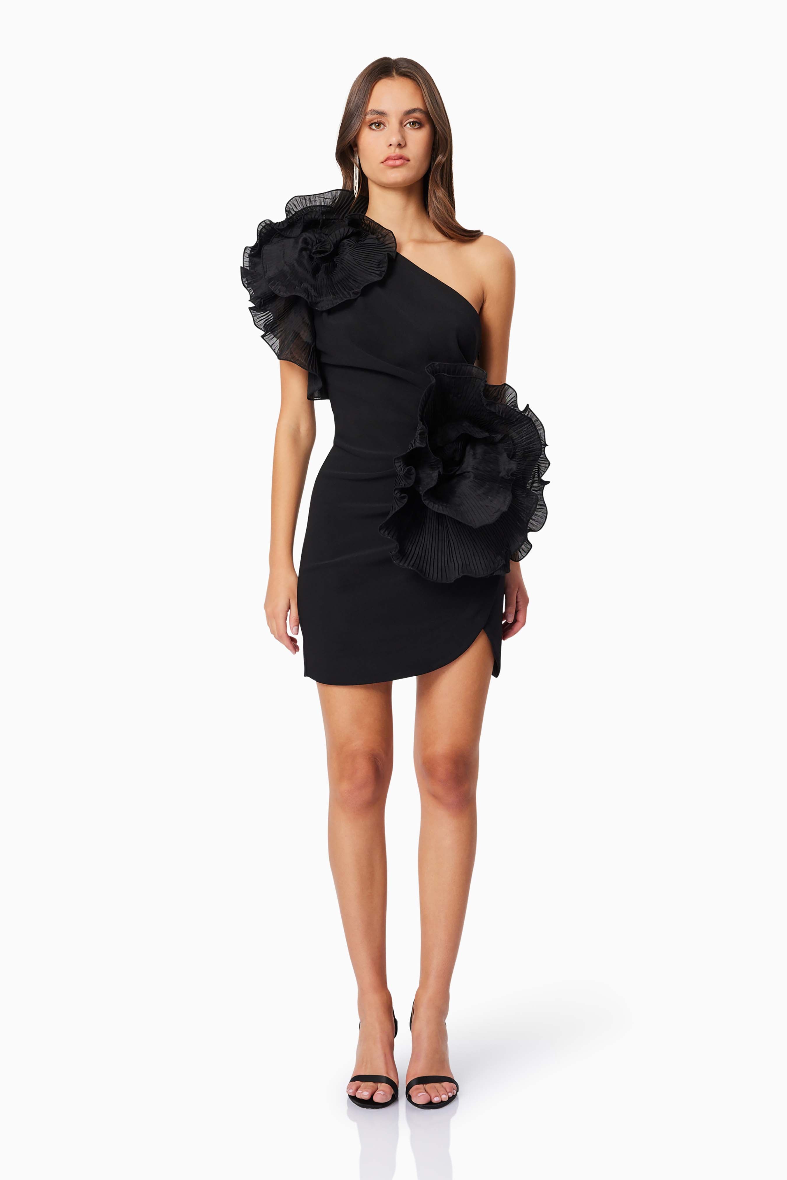 Elliatt Mini Dress - Black Size L/UK12