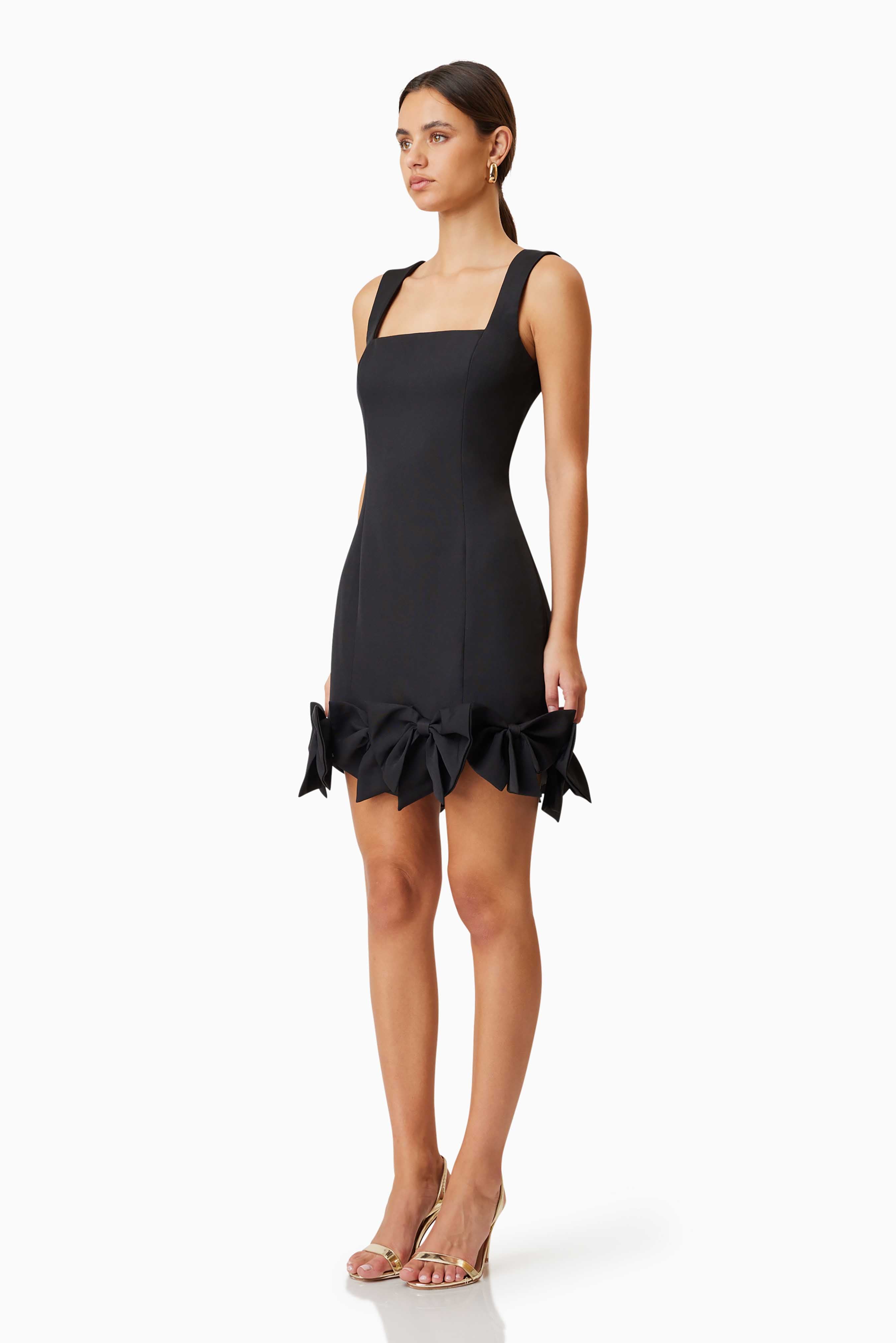 Elliatt Mini Dress - Black Size L/UK12