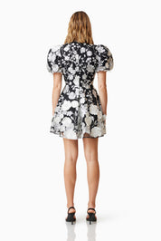 Elliatt Mini Dress - Black & White Size M/UK10