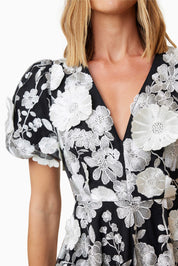 Elliatt Mini Dress - Black & White Size M/UK10