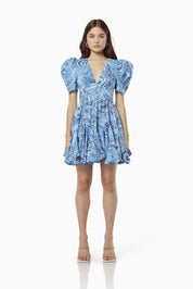 Elliatt Mini Dress - Blue Size L/UK12