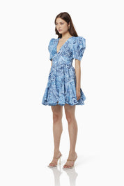 Elliatt Mini Dress - Blue Size L/UK12