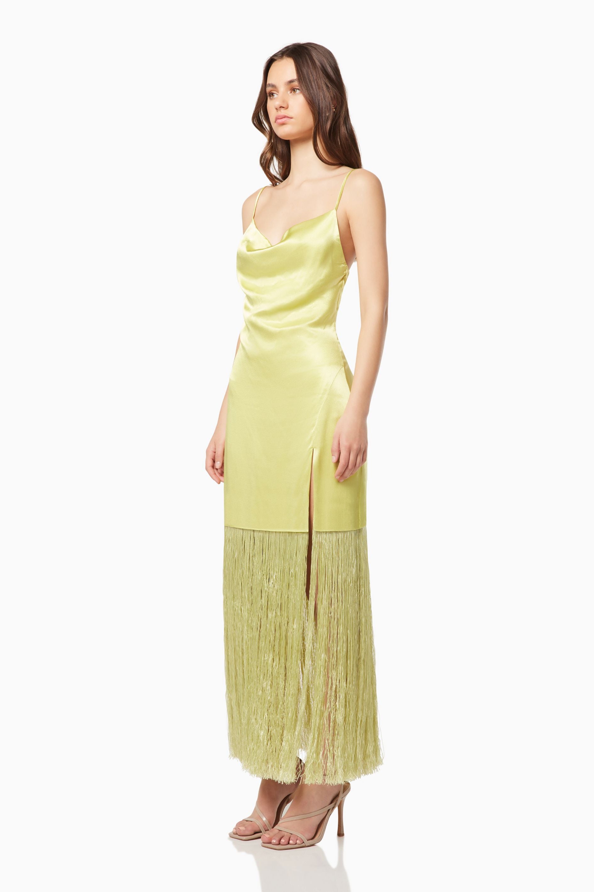Elliatt Maxi Dress - Citrus Size M/UK10