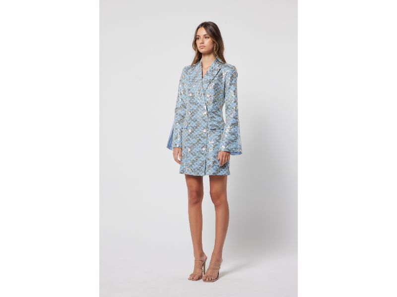 Elliatt Mini Dress - Blue Size M/UK10