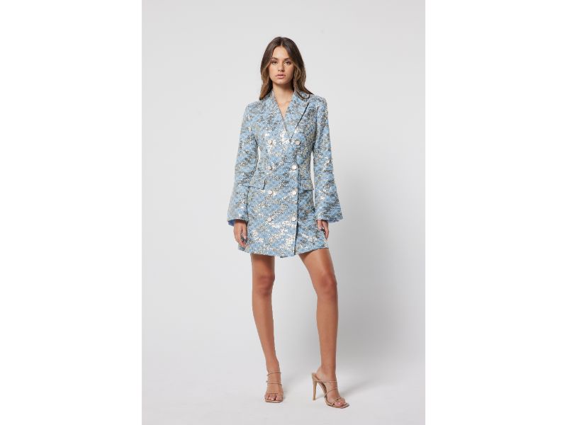 Elliatt Mini Dress - Blue Size M/UK10