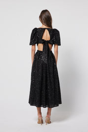 Elliatt Midi Dress - Black Size M/UK10