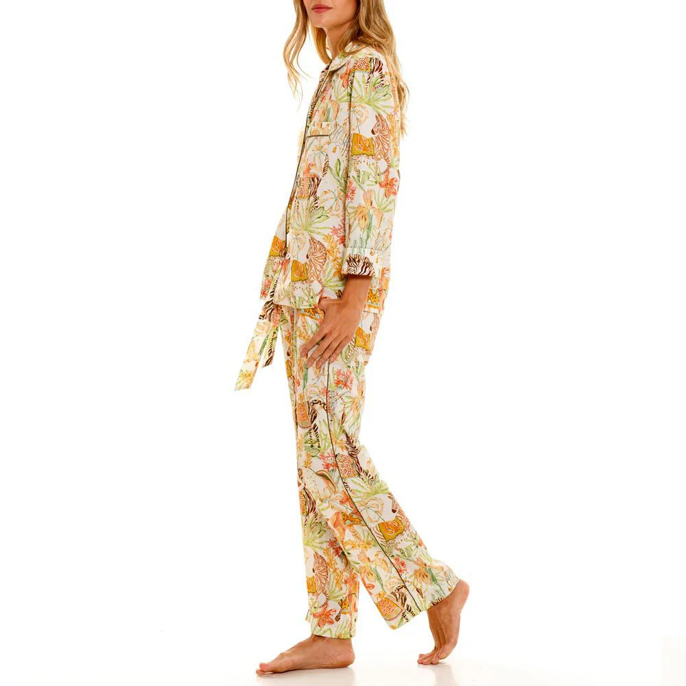 The Lazy Poet - Emma Wild Caravan Long Pajama Set - S