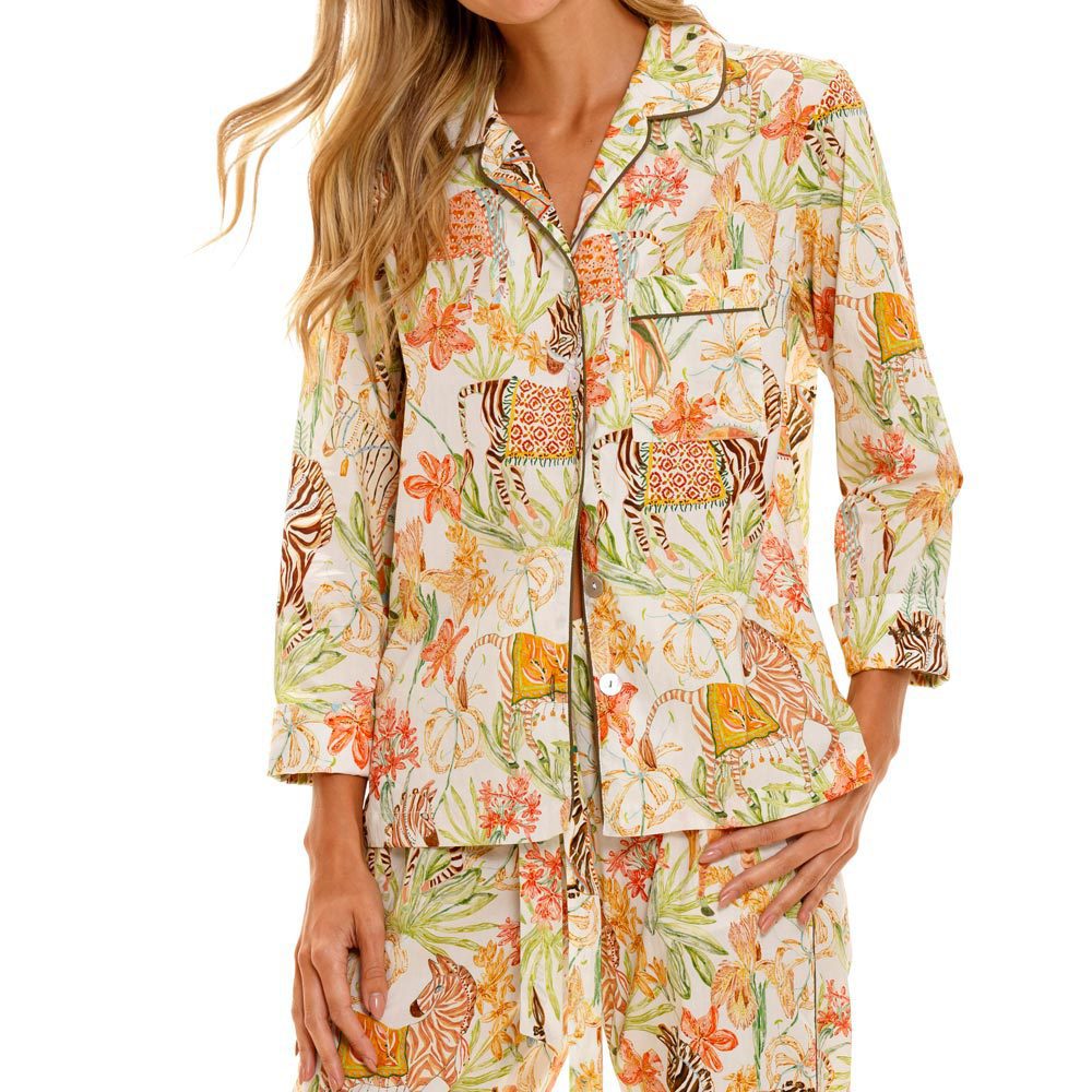 The Lazy Poet - Emma Wild Caravan Long Pajama Set - S